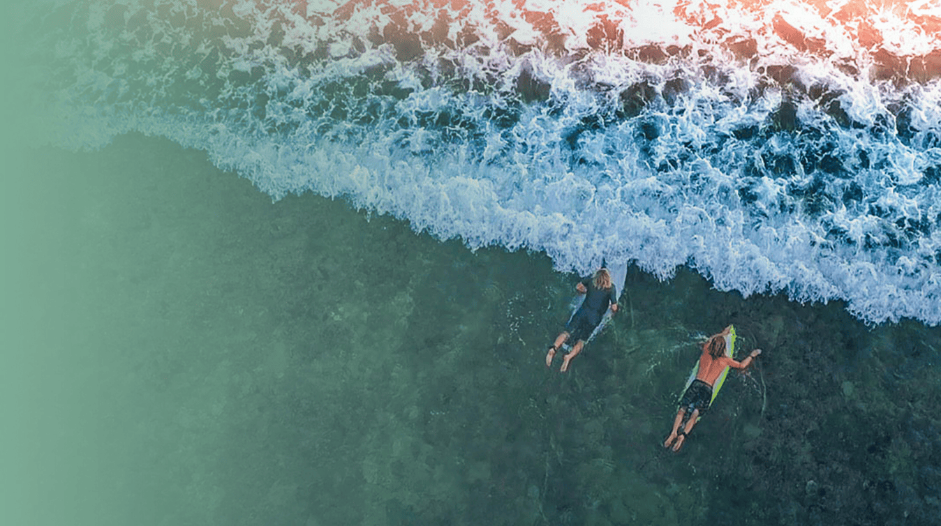 The Indian Ocean meeting the shore at Insight Resort