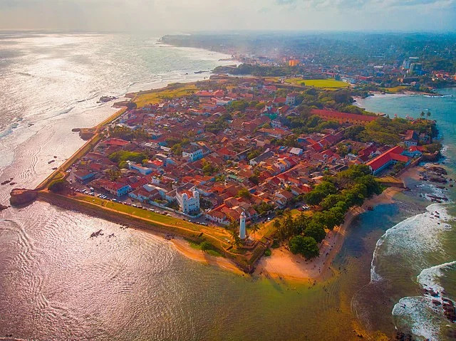 Aerial view of Galle Dutch Fort
