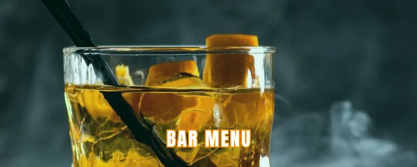 Bistro bar menu