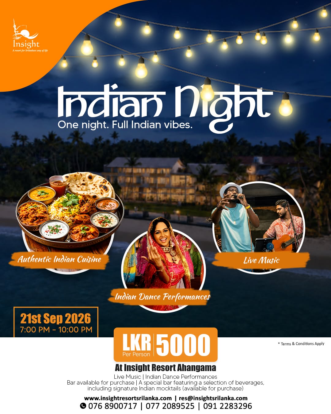 One night. Full Indian vibes